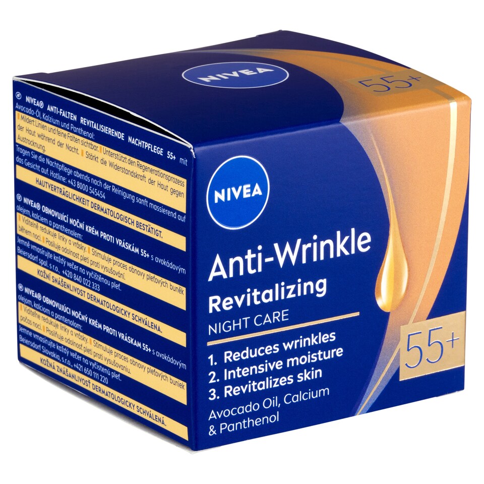 NIVEA Anti-Wrinkle Revitalizing éjszakai arckrém 55+ 50 ml 1. kép