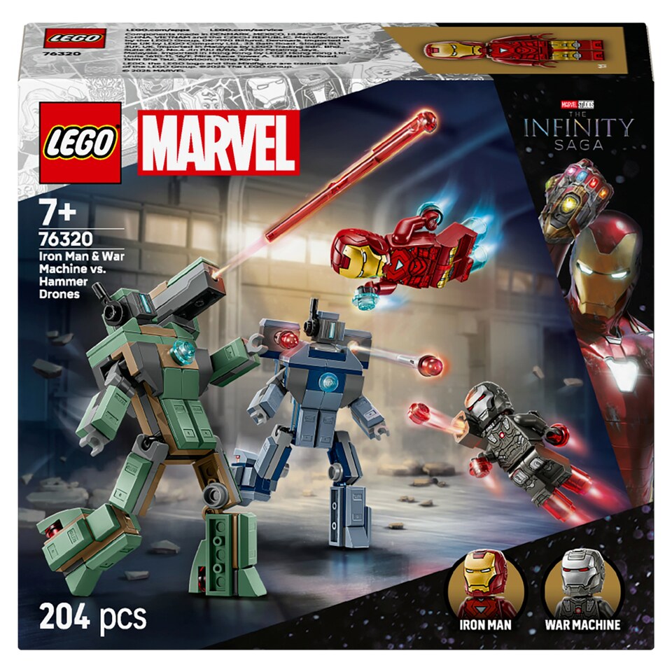 image 1 of LEGO Marvel 76320 Iron Man & War Machine vs. Hammer Drones