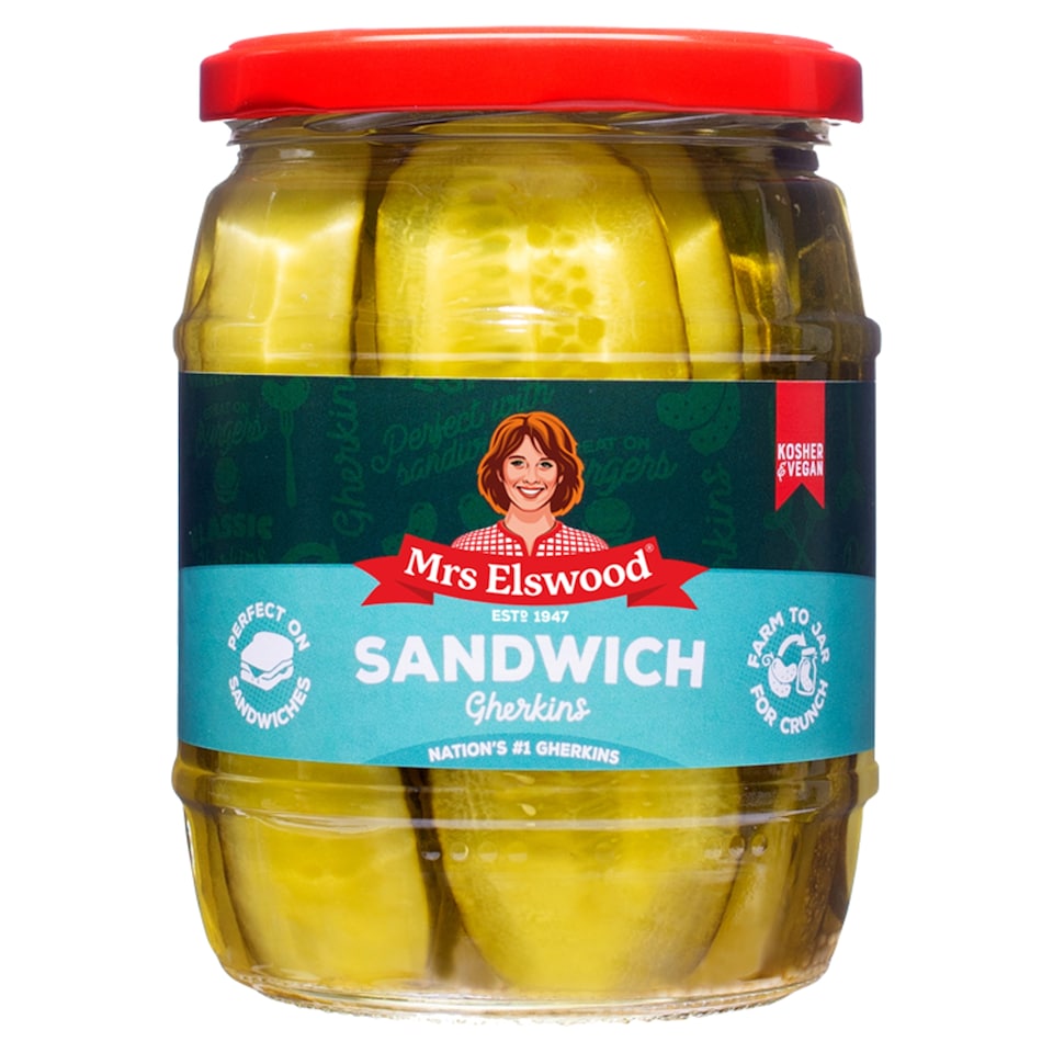 Mrs Elswood Sandwich Slices Cucumbers 540G