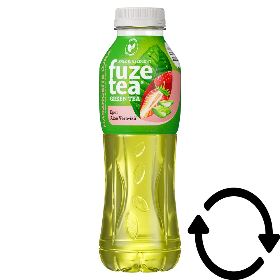 Fuze Tea Non-Carbonated Strawberry-Aloe Vera Flavored Soft Drink with Green Tea Extract 500 ml