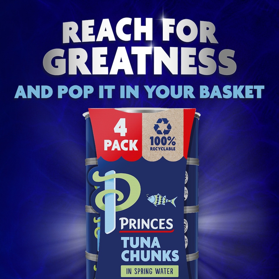 image 1 of Princes Tuna Chunks In Spring Water 4X145g
