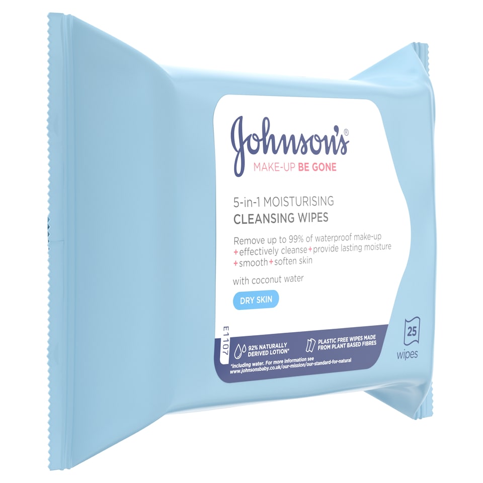 image 1 of Johnson's Face Care Moisturising Wipes 25