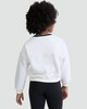 image 3 of F&F Girls Active Cotton Rich The Wellness Studio Slogan Sweatshirt in White