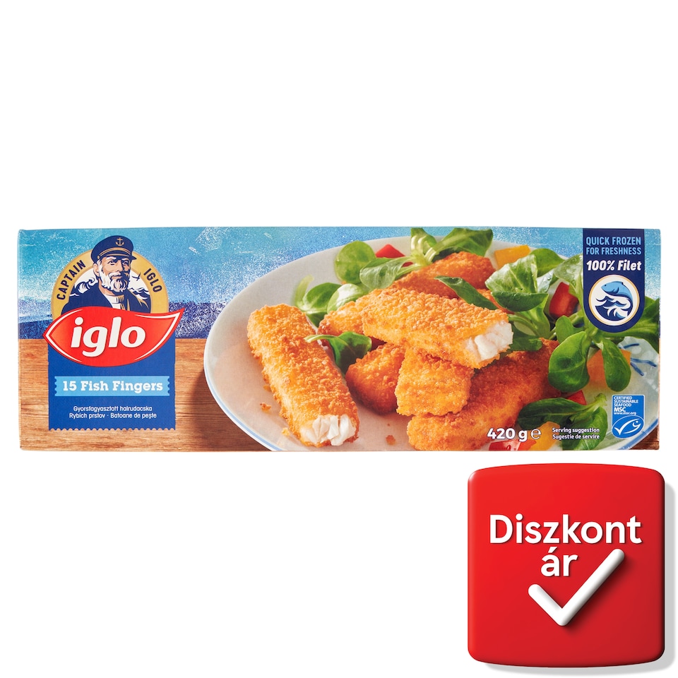 Iglo gyorsfagyasztott halrudacska 15 x 28 g (420 g)
