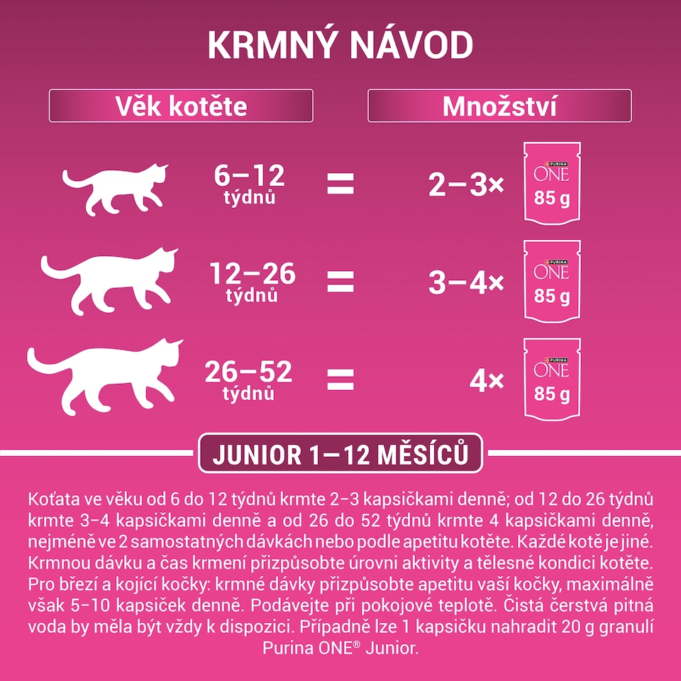 obrázok 1 z Purina ONE Junior kapsička pre mačiatka losos v šťave 85 g