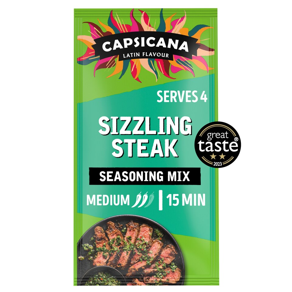 image 1 of Capsicana Sizzling Steak Garlic Seasoning Mix Argentinian 28G
