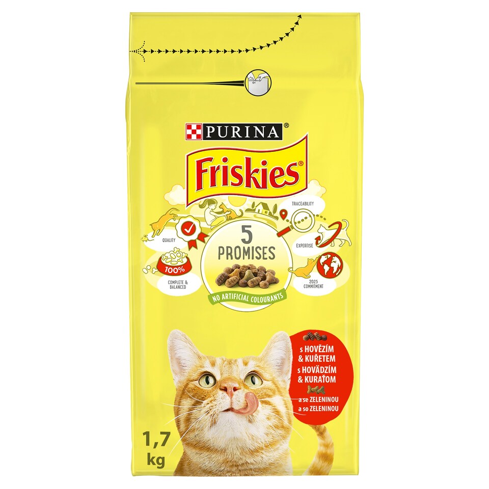 obrázok 1 z Friskies s lahodnou kombináciou hovädzieho a kuraťa a so zeleninou 1,7 kg