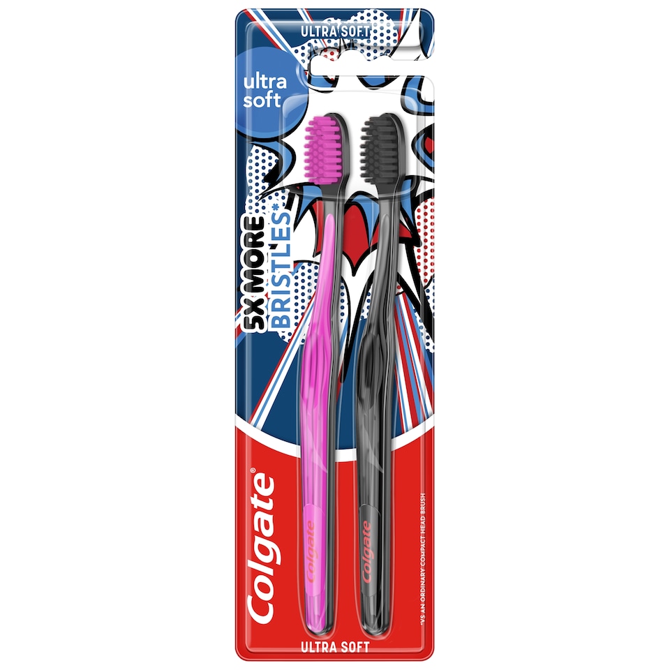 image 1 of Colgate Ultra Soft Toothbrush 2 pcs