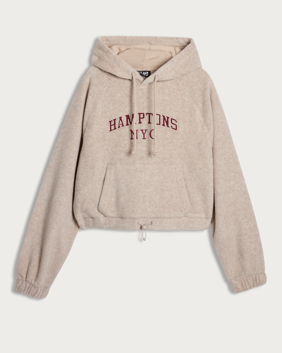 OH ME OH MY Hamptons NYC Slogan Co-ord Hoodie in Cream