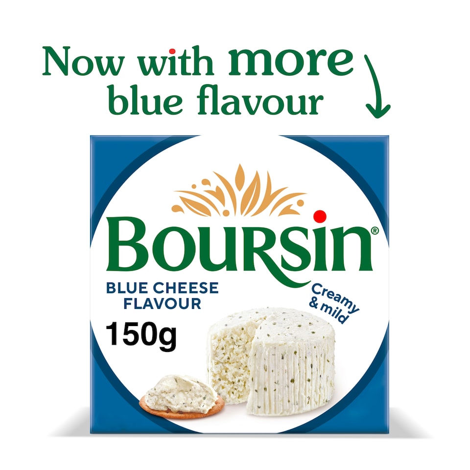 image 1 of Boursin Blue Flavour Soft French Cream Cheese 150g