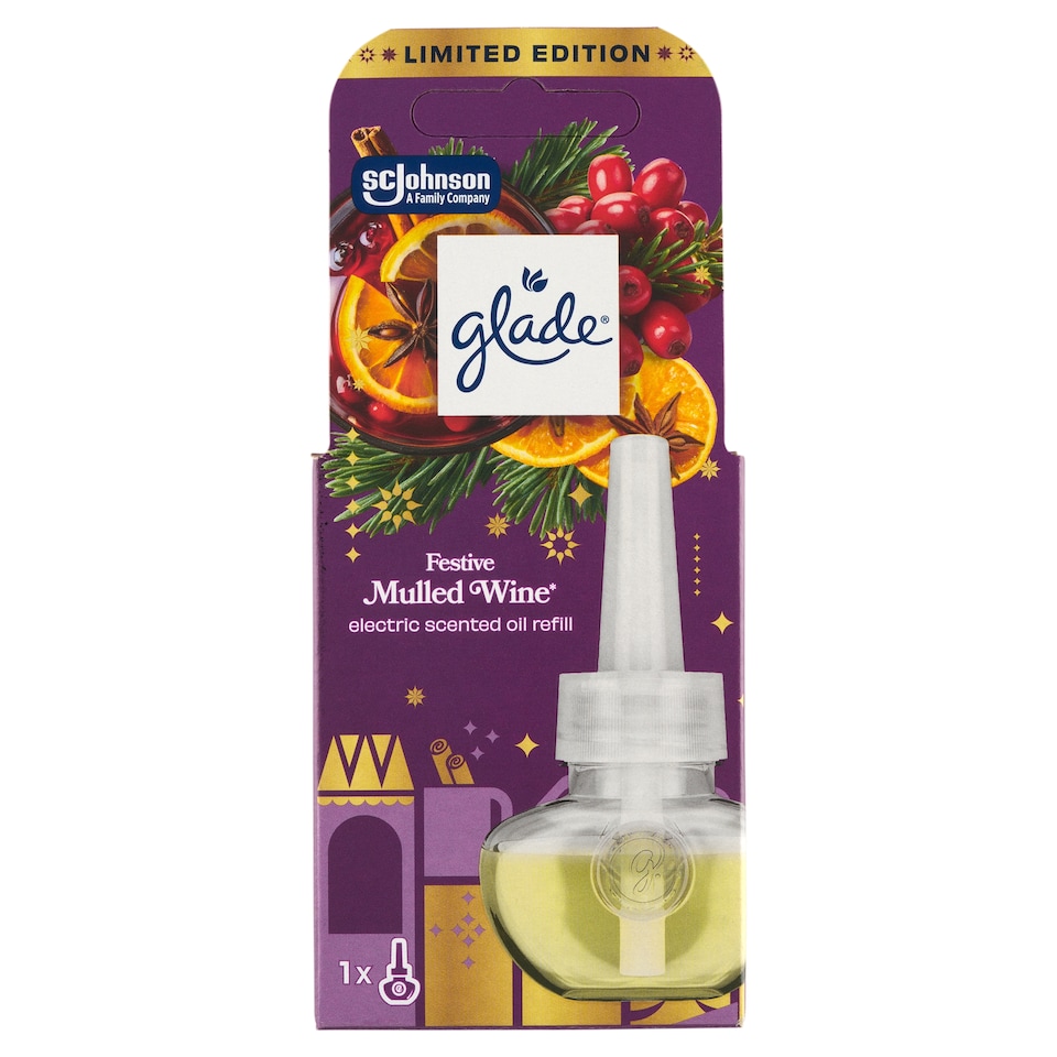 Obrázek 1 pro produkt Glade Festive Mulled Wine elektrický tekutý osvěžovač vzduchu náplň 20ml