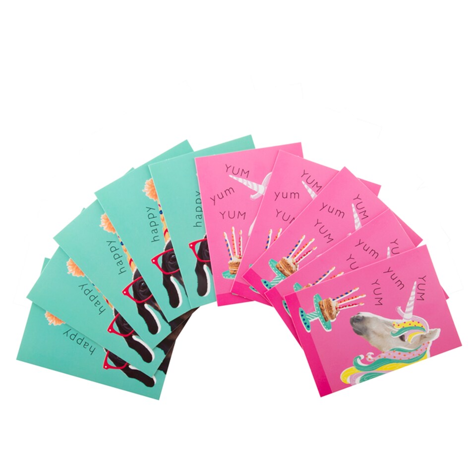 image 1 of Hallmark Kids Birthday Cards - Pack Of 10 (2 Designs)