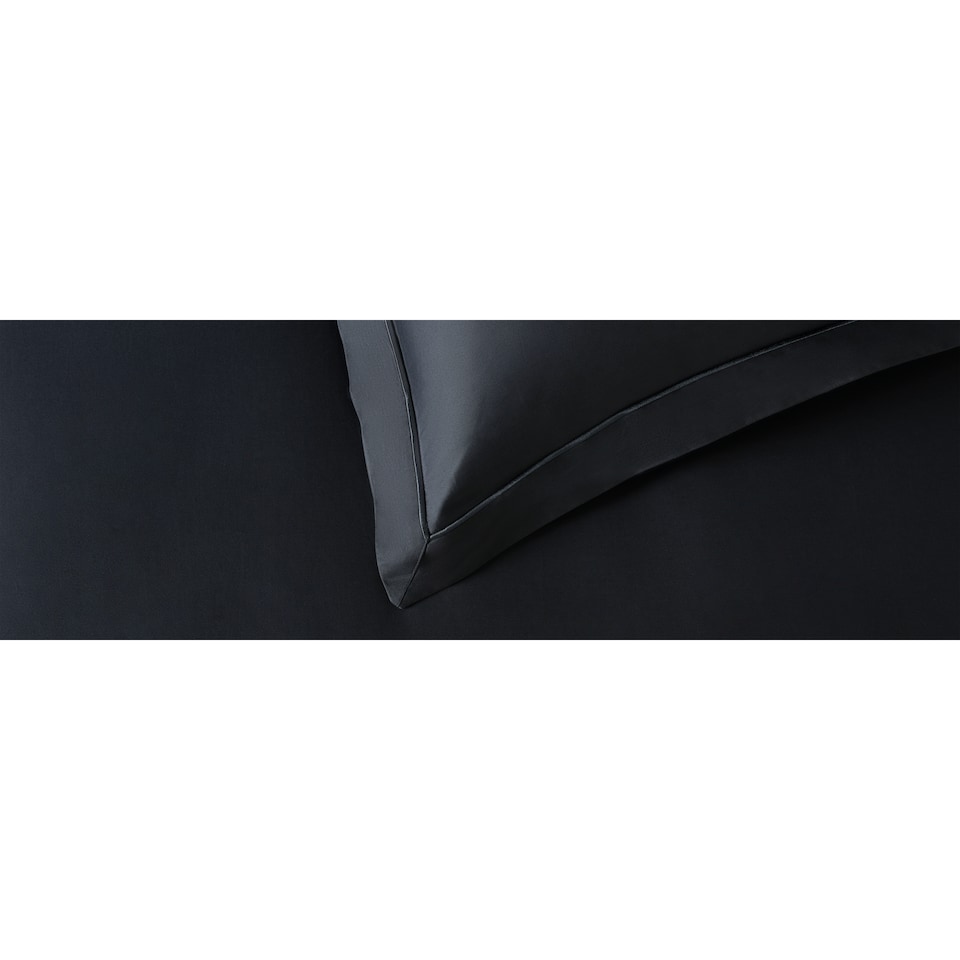 image 1 of F&F Home Hotel Navy Stitch Oxford Edge Duvet Cover Set Super King