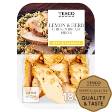 Tesco Lemon Cooked Chicken Breast Pieces 180G