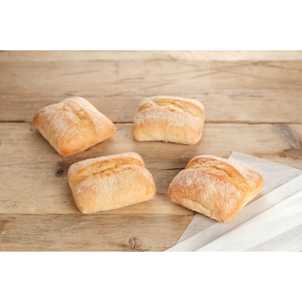 image 1 of Tesco Ciabatta Roll 4 Pack