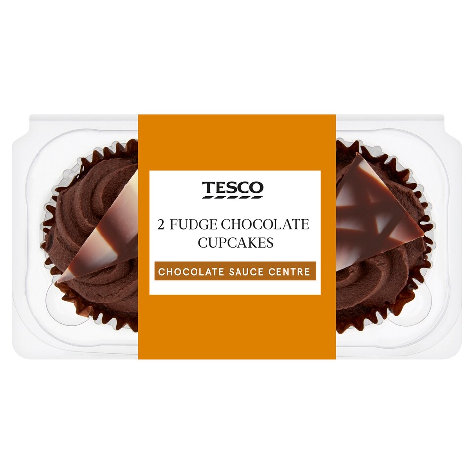 Tesco Chocolate Fudge Cupcakes 2 Pack Tesco Groceries
