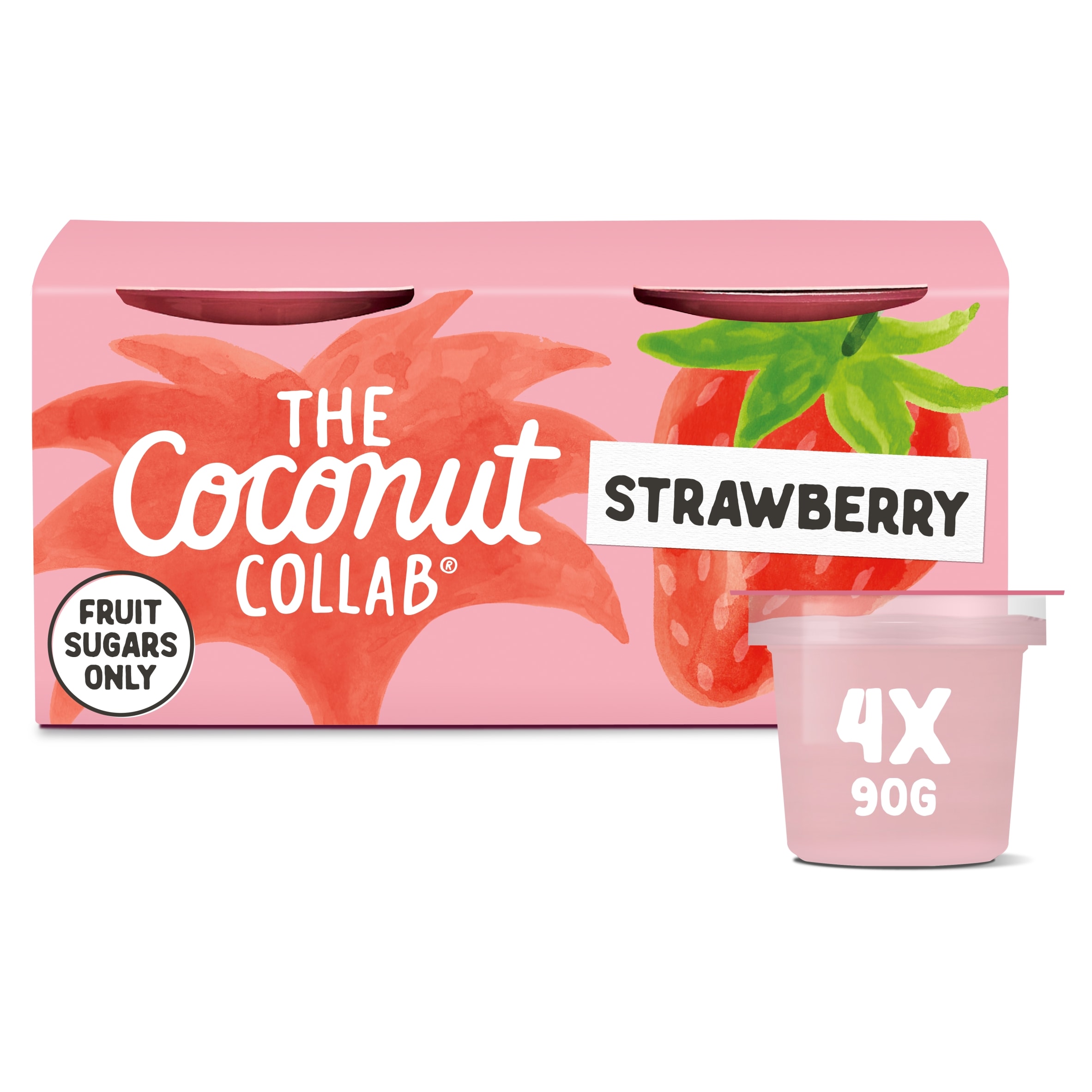 The Coconut Collab Strawberry Yoghurt Coconut Multipack 4x90g