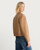 image 4 of The F&F Edit Ribbed Collar Buttoned Jacket in Med Nude