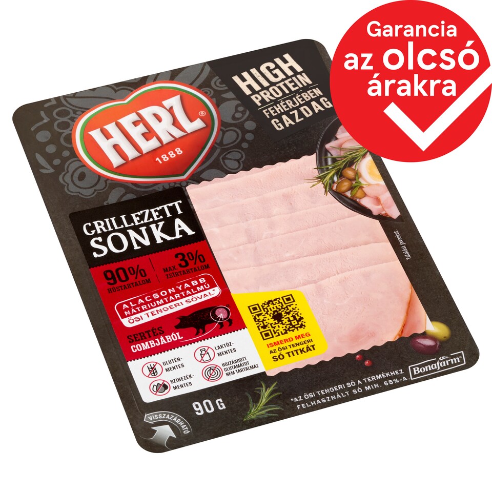 HERZ Sliced Grilled Ham 90 g