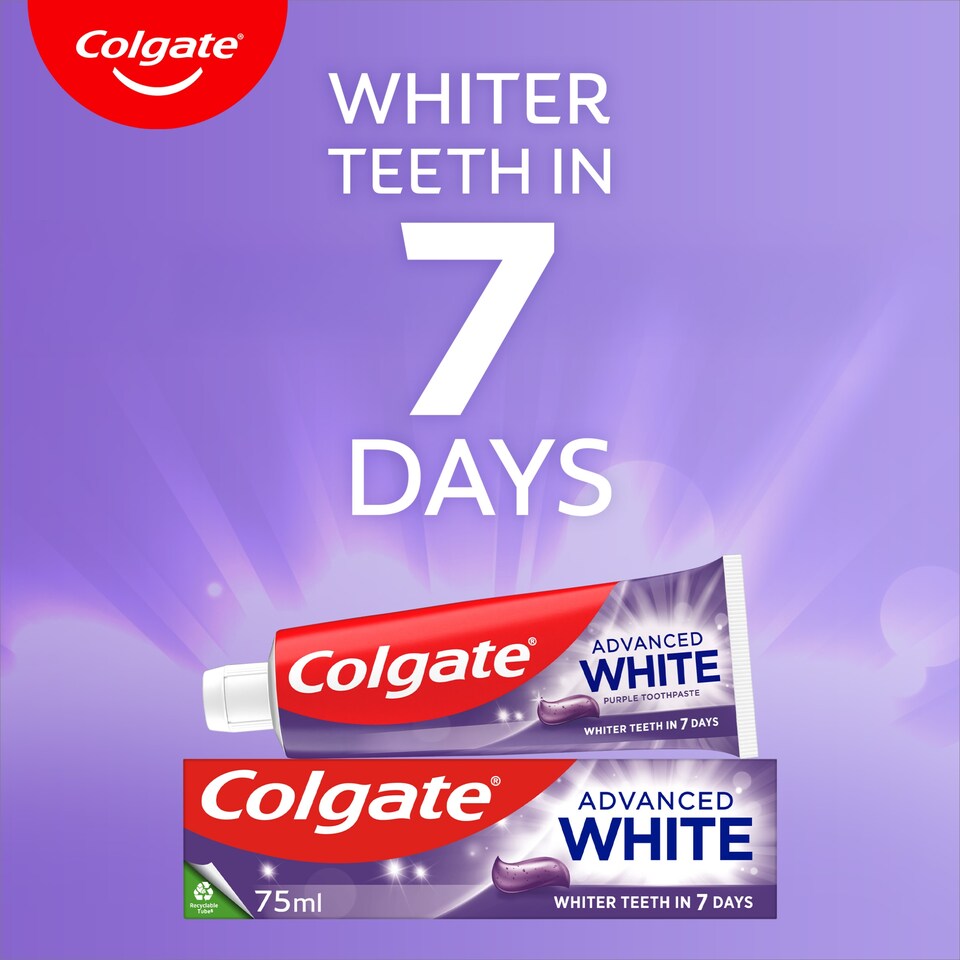 image 1 of Colgate Advanced White Purple Toothpaste 75ml