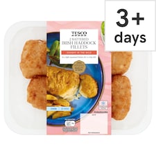 Tesco 2 Battered Irish Haddock Fillets 280G