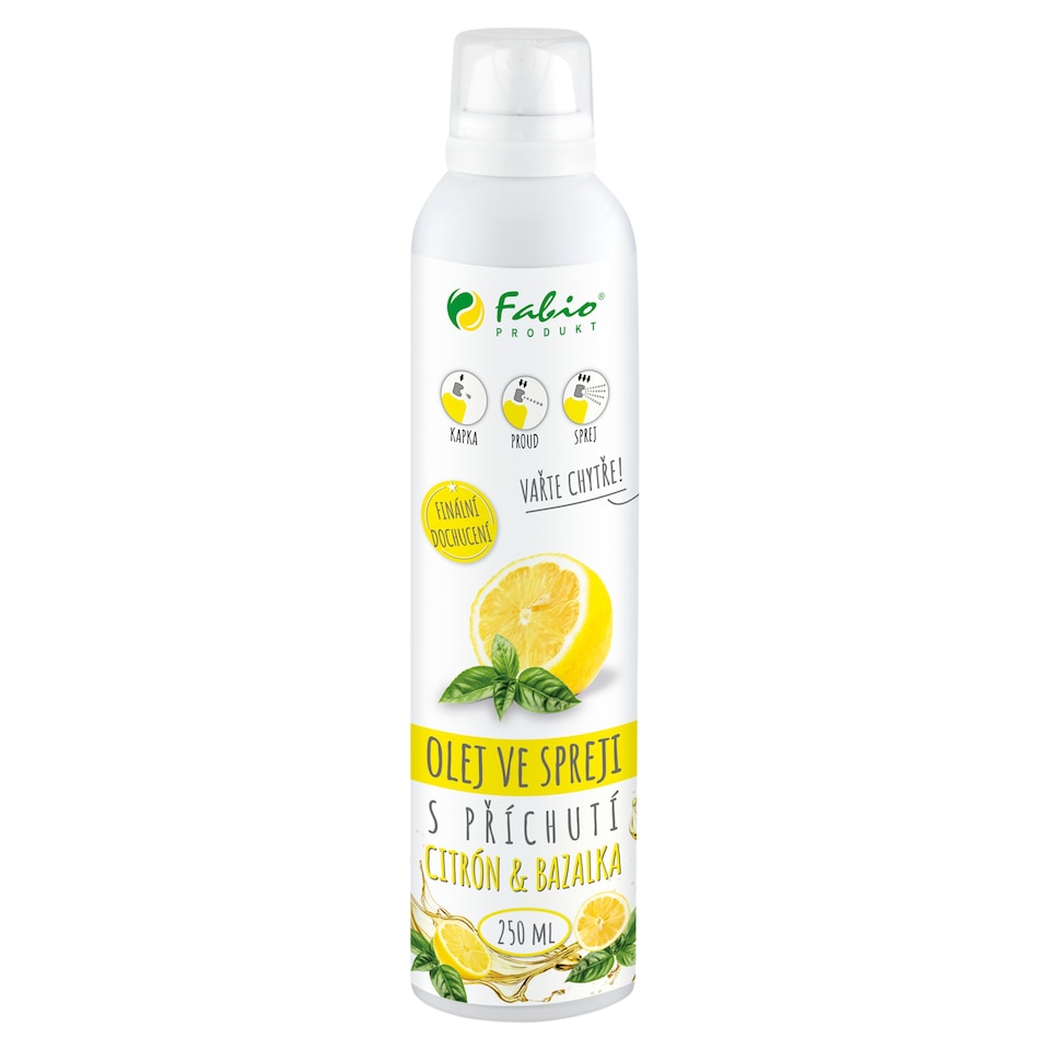 Fabio Produkt Fabio olej ve spreji s příchutí bazalka-citron 250ml