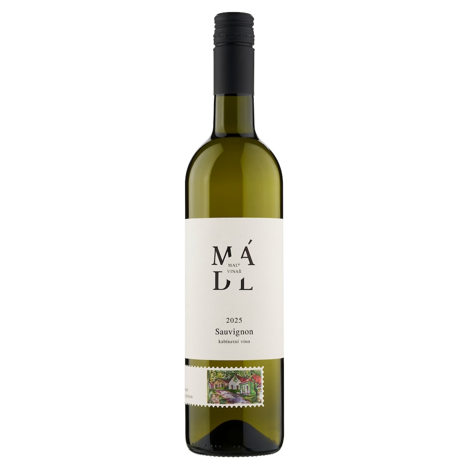 Malý Vinař Sauvignon jakostní víno s přívlastkem kabinetní víno suché 75cl