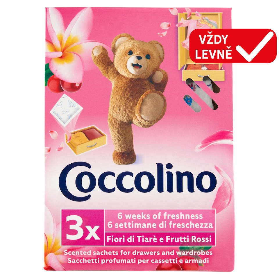 Obrázek 1 pro produkt Coccolino vonné sáčky růžové 3 ks
