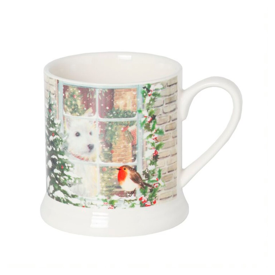 Tesco Frosted Forest Scottie Dog Mug