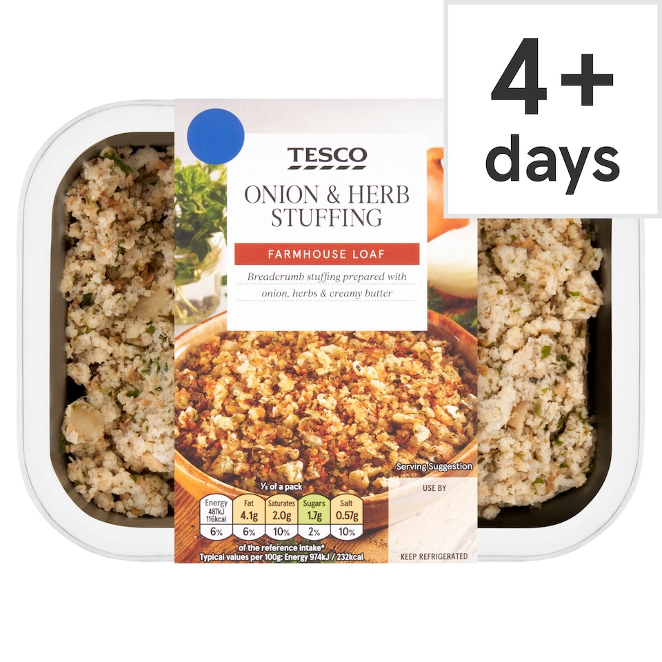 Tesco Onion & Herb Stuffing 250g