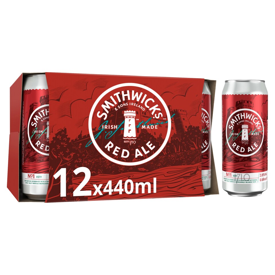 Smithwicks Irish Ale 12X440ml Can