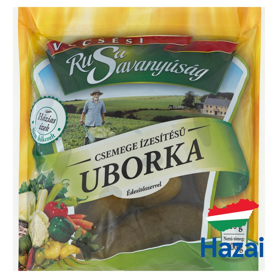 Rusa Savanyúság Sweet Pickled Gherkins with Sweeteners 700 g