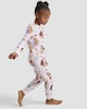 image 1 of Disney Princess Print Pure Cotton Top and Cuffed Joggers Pyjamas in Multi