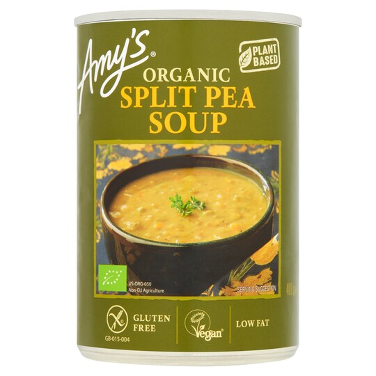 Amy's Kitchen Organic Split Pea Soup 400G Tesco Groceries