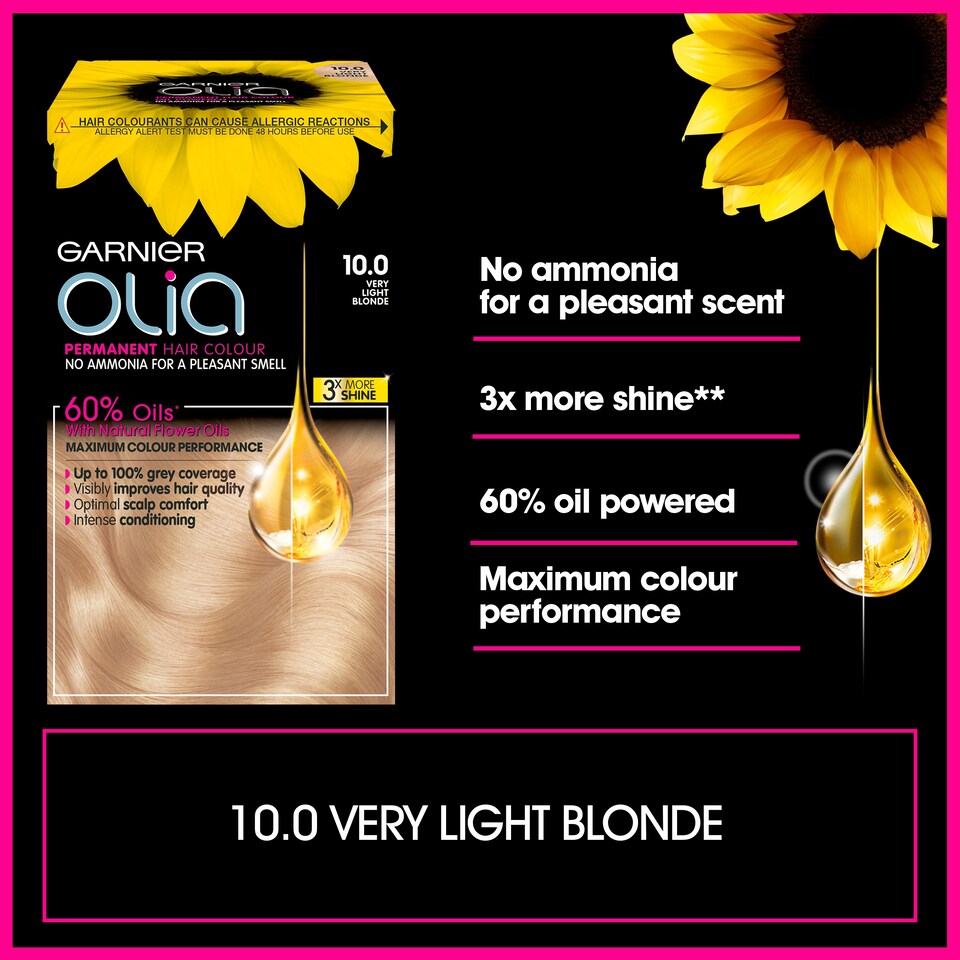 image 1 of Garnier Olia 10 Very Light Blonde Prmt Hair Dye