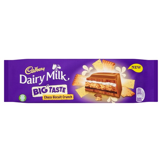 Cadbury Dairy Milk Big Taste Choco Biscuit Crunch 300G Tesco Groceries
