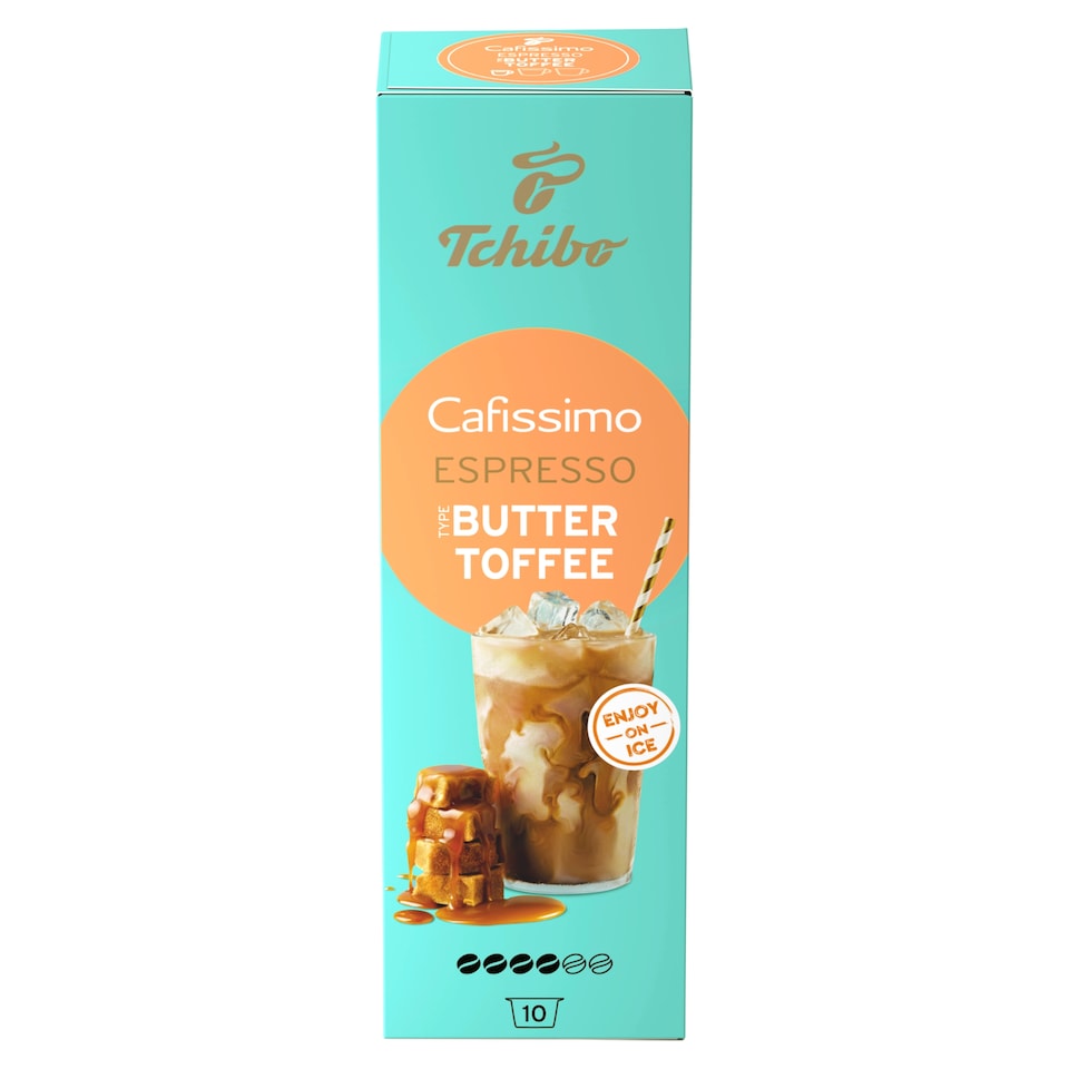 Tchibo Cafissimo Espresso Flavored Edition Buttertoffee kávékapszula 10 db 70 g  1. kép