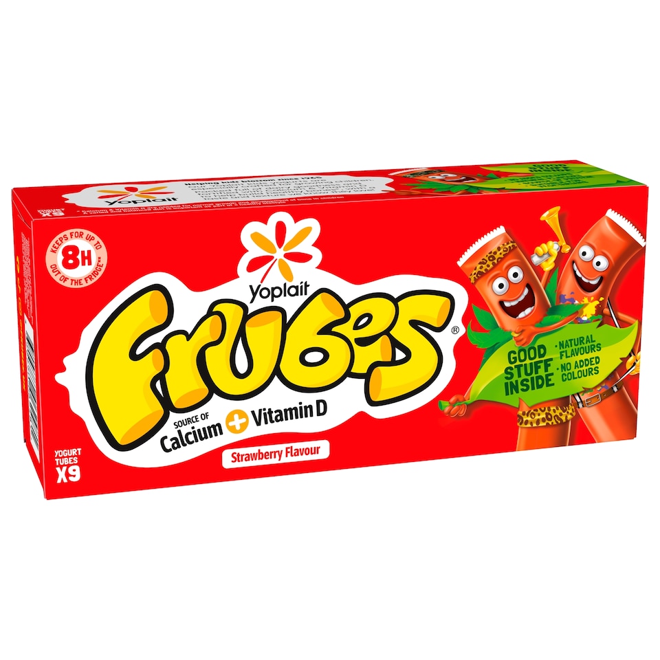 image 1 of Frubes Strawberry Kids Yoghurt Tubes Multipack 9x37g