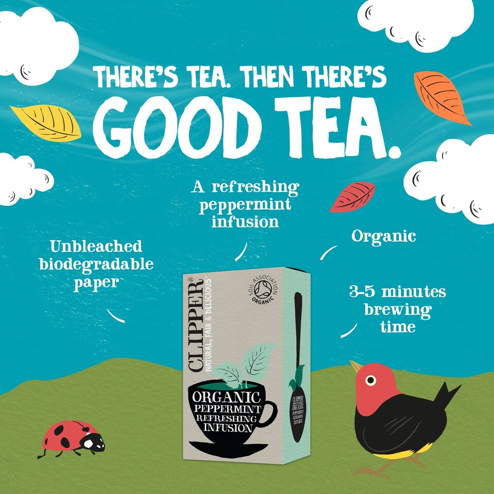 image 1 of Clipper Organic Peppermint Tea Bags 20S 30G