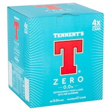 Tennent's Zero Lager 4X440ml