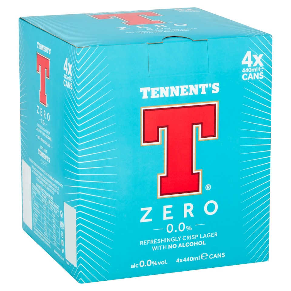 Tennent's Zero Lager 4X440ml