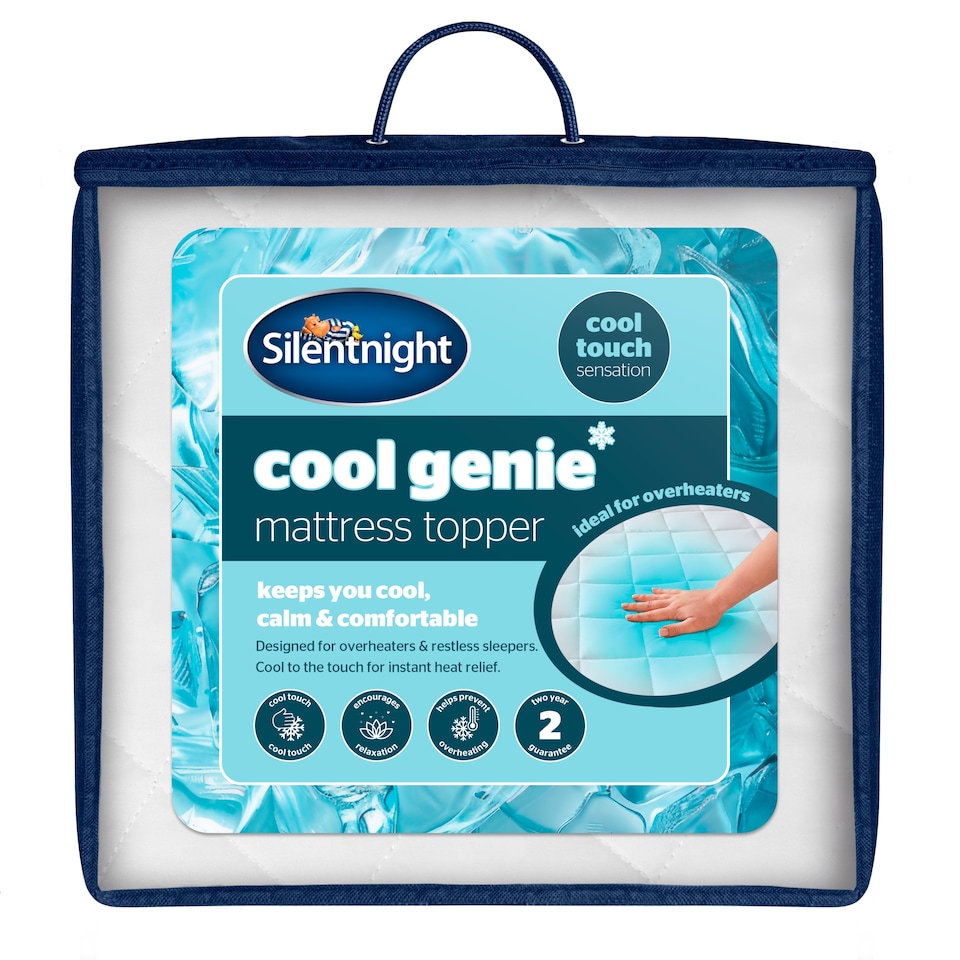 image 1 of Silentnight Cool Genie White Mattress Topper - Double