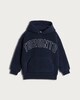 image 5 of F&F Boys Borg Textured Slogan Hoodie in Navy
