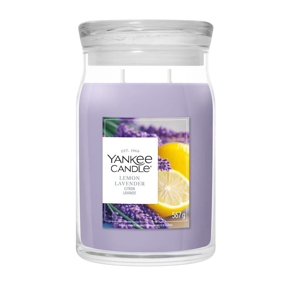 image 1 of Yankee Candle Signature Lemon Lavender Large Jar 567g