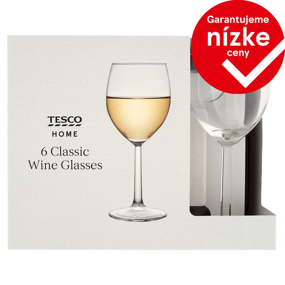 Tesco Home Pohár na víno 300 ml 6 ks