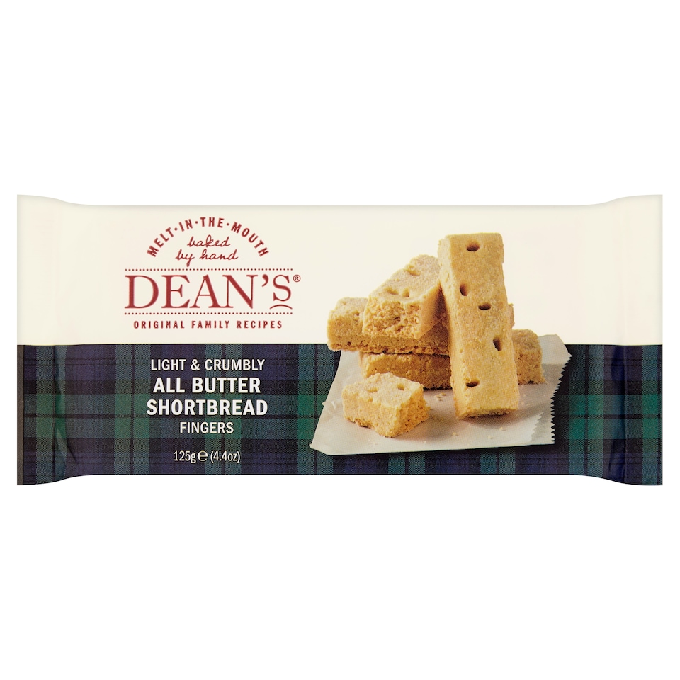 Deans All Butter Shortbread Fingers 125G