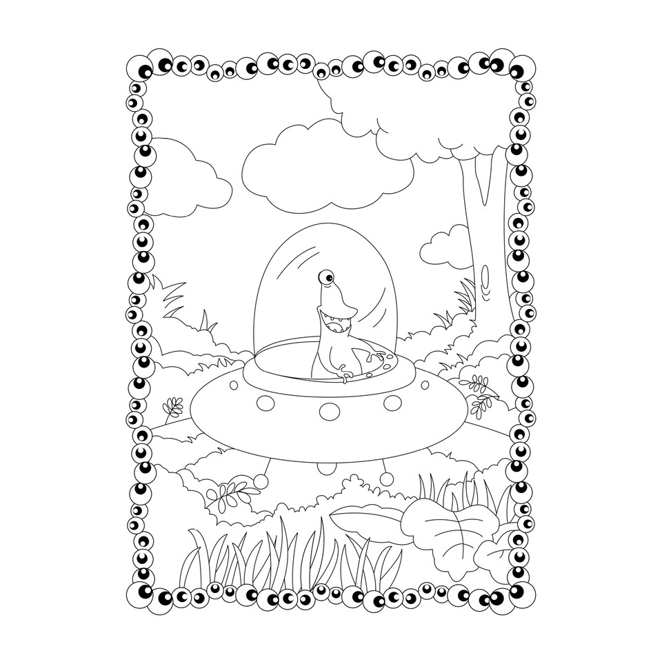 image 1 of My Monsters & Aliens Colouring Book