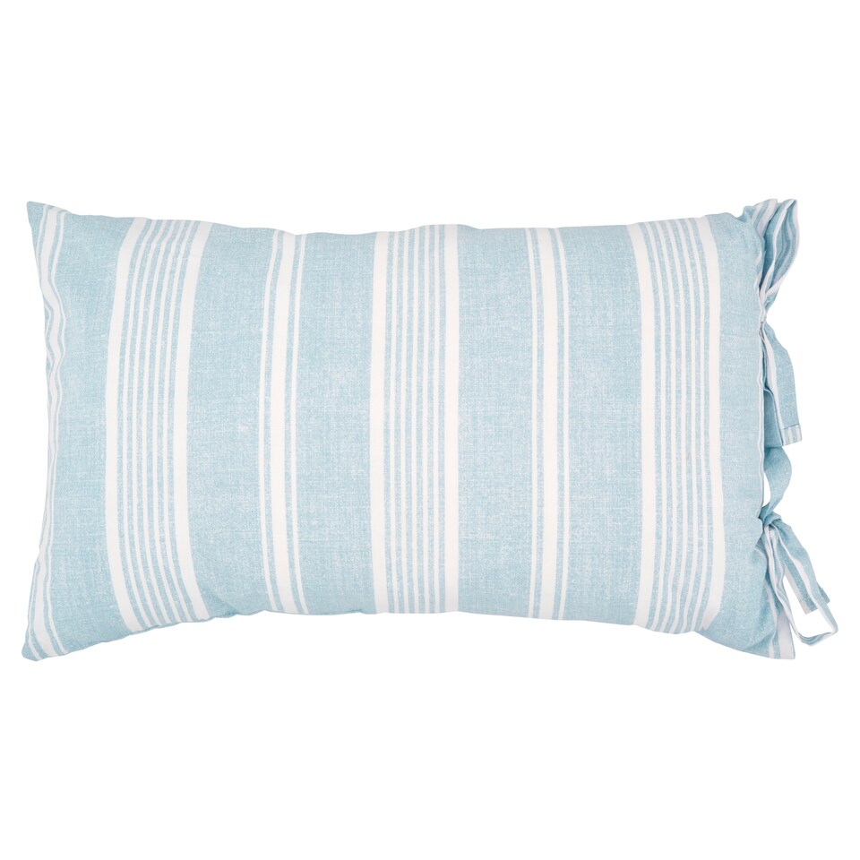 West Park Retreat Blue Stripe Cushion