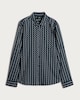 image 4 of F&F Cotton Rich Geometric Print Long Sleeved Shirt in Green