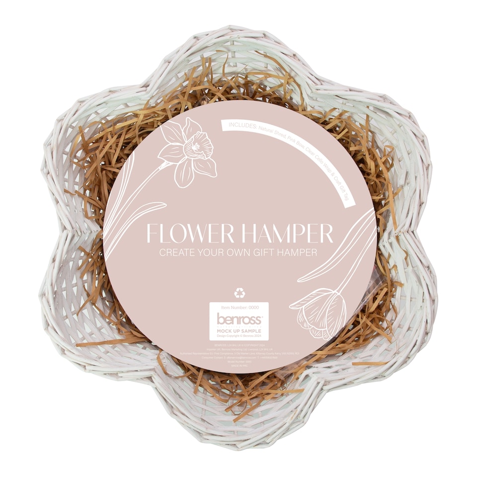 image 1 of Global Gizmos Mother's Day White Flower Hamper